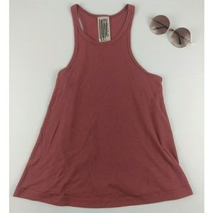 Free People ribbed flowy tank top